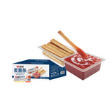 Tomato flavored dipping sauce French fries